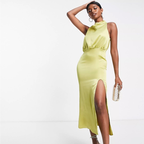 Chartreuse Midi Dress - Picture 5 of 5
